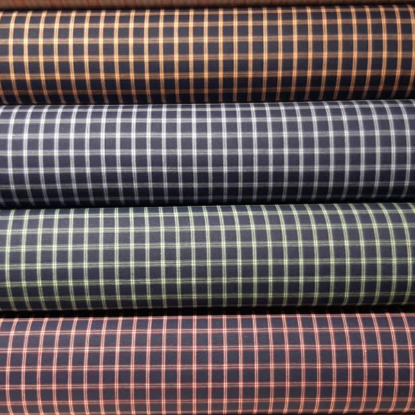 پارچه تترون چهارخانه